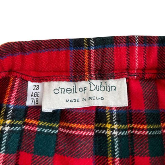 O’Neil of Dublin Childs Kilt Tartan Plaid Size 28 (7/8) - Picture 8 of 9